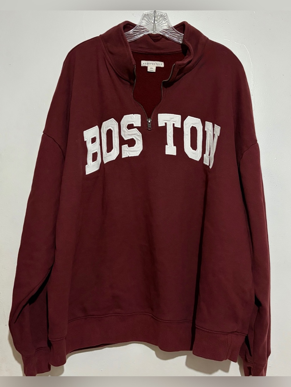 Aeropostale Boston Quarter-Zip Sweatshirt Womens Size 2XL